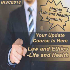  4-hour Law & Ethics Update 2-15 CE Course - for 2-14, 2-15, 2-40 Life and Health Agents (INSCE018FL5j)
