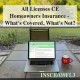 3 hr All Licenses CE - Homeowners Insurance - What's Covered, What's Not?